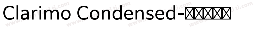 Clarimo Condensed字体转换